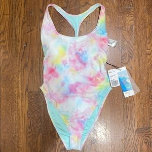 Tie dye full bathing suit